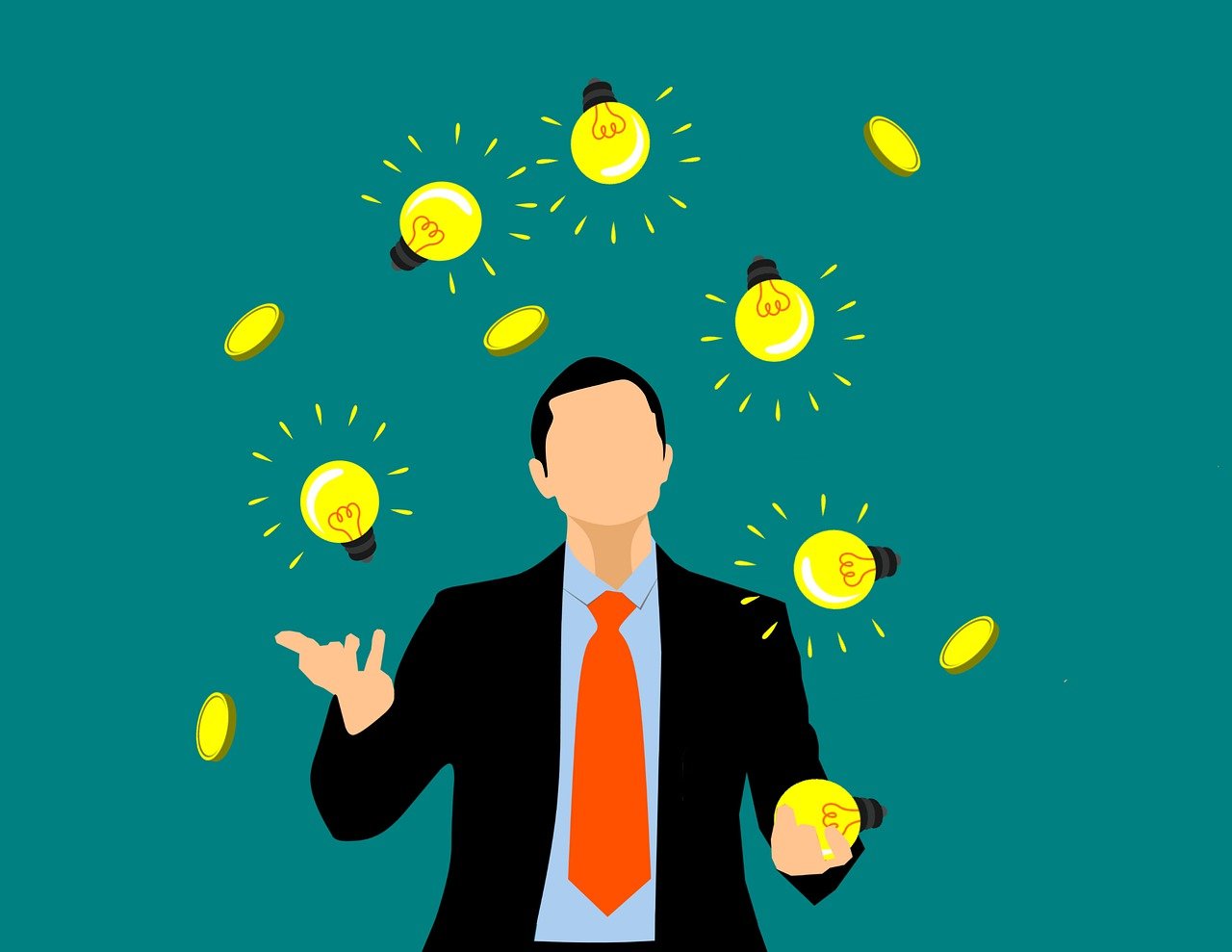 a person is flicking coins in the air