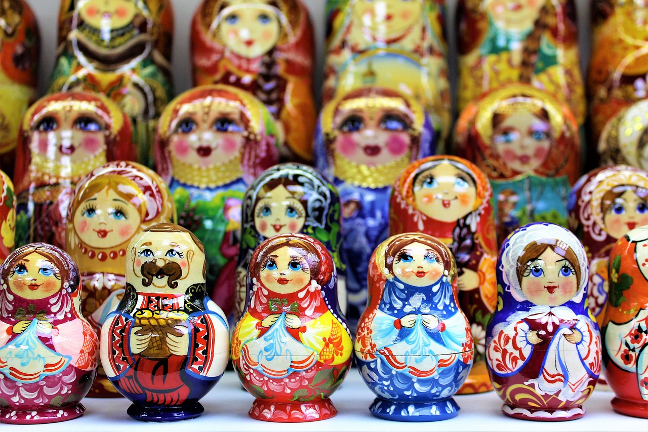 colorful dolls